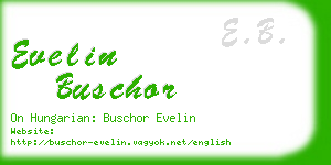 evelin buschor business card